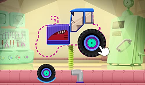 Truck Builder - Tractor, Fire Truck and Monster Truck Simulator Games for Kids