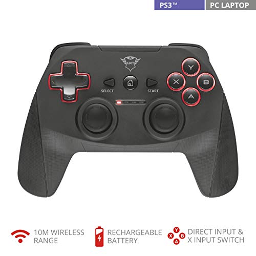 Trust Gaming GXT 545 - Gamepad inalámbrico para Playstation 3 y PC