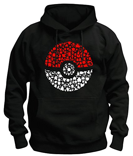 TShirt-People TSP Poke - Sudadera con capucha para hombre Negro S