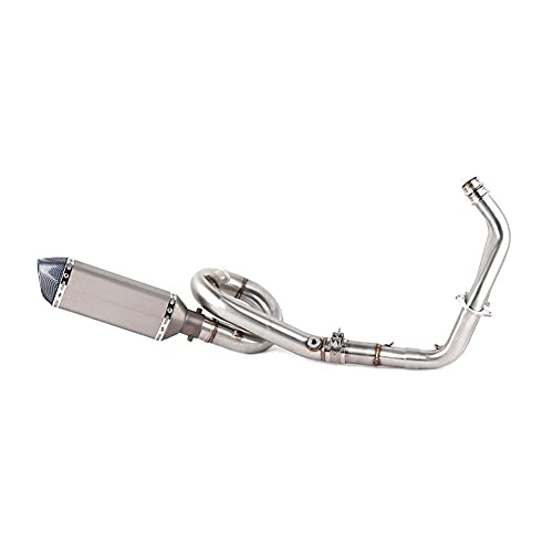 Tubos Escape SILENCIADOR E& scape DE MOTOCICLETA SISTEMA COMPLETO DESLIZABLE PARA Yamaha XSR700 2016-2020 PARA MT07 PARA FZ07 PARA FZ- 07 PARA MT- 07 PARA T& RACER 2014-2020 Silenciadores