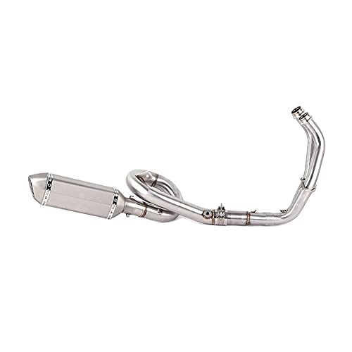 Tubos Escape SILENCIADOR E& scape DE MOTOCICLETA SISTEMA COMPLETO DESLIZABLE PARA Yamaha XSR700 2016-2020 PARA MT07 PARA FZ07 PARA FZ- 07 PARA MT- 07 PARA T& RACER 2014-2020 Silenciadores