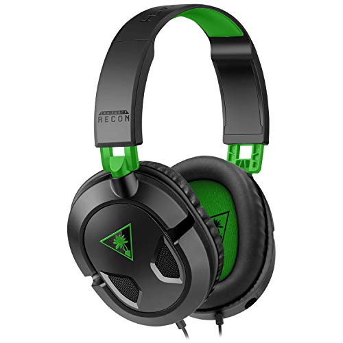 Turtle Beach Recon 50X Auriculares Gaming Xbox One, PS4, PS5, Nintendo Switch y PC, Negro / Verde
