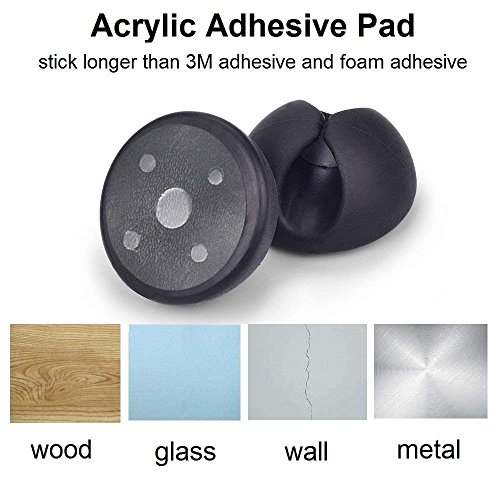 U-horizon 12 Piezas Clips de Cable Duraderos, Organizador de Cable, Sistema de Gestión de Cable, con Autoadhesivo Fuerte para TV PC Laptop Cargador o Ratón Hogar Oficina, Negro