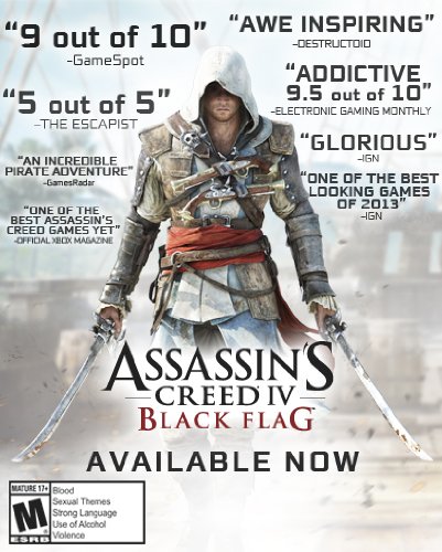 Ubisoft Assassins Creed IV Black Flag - Juego (PlayStation 4, Acción / Aventura, M (Maduro))