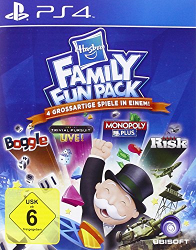 Ubisoft Hasbro Family Fun Pack, PS4 - Juego (PS4, PlayStation 4, Familia, Asobo Studio, Frima Studio, Longtail, Zoe Mode, E10 + (Everyone 10 +), DEU, Ubisoft)