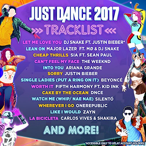 Ubisoft Just Dance 2017 Wii Básico Nintendo Wii Inglés vídeo - Juego (Nintendo Wii, Danza, Modo multijugador, E10 + (Everyone 10 +))