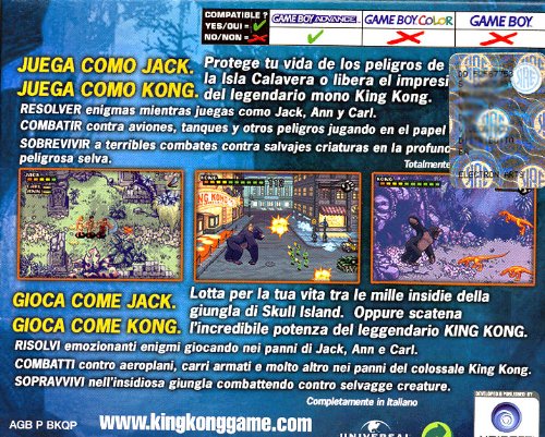 Ubisoft King Kong - Juego (GBA, Game Boy Advance, Acción, E10 + (Everyone 10 +), Game Boy Advance)