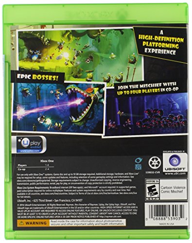 Ubisoft Rayman Legends - Juego (Xbox One, Plataforma, E10 + (Everyone 10 +))
