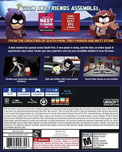 Ubisoft South Park: The Fractured But Whole Oro PlayStation 4 Inglés vídeo - Juego (PlayStation 4, RPG (juego de rol), RP (Clasificación pendiente), Descarga)