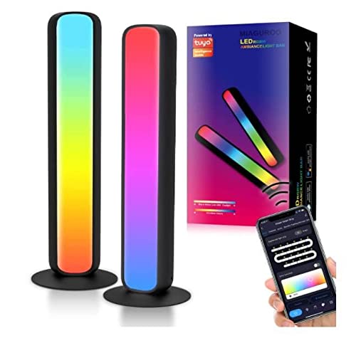 UCMDA Barras de Luz LED, último Luces Inteligente, Múltiples Efectos de RGB, Sincronización de Música, Control de App/Alexa/Google Asistente, Lampara Led de Sala de Juegos, Navidad, Fiesta, PC/TV