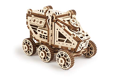 UGEARS Mars Buggy - Rompecabezas de Madera en 3D Space Rover - Juego de construcción - Fácil autoensamblaje - Kits de Modelos de Madera para Adultos y niños - Gran Idea de Regalo para niños y niñas