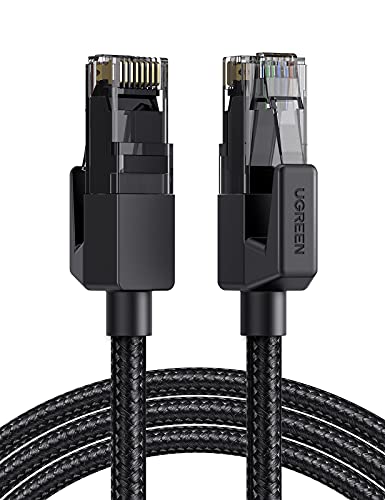 UGREEN Cable Ethernet Cat 6, Cable de Red Nylon Trenzado 1000Mbit/s con Conector RJ45 Compatible con PS5 PS4 PS3, Xbox X/S, Raspberry Pi 4, TV Box, PC, Módem, Router, Cat 5e, Cat 5, 3 Meros
