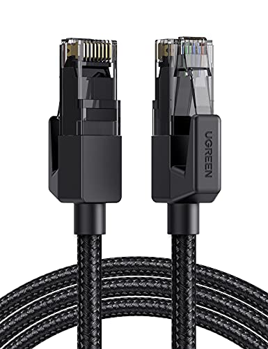 UGREEN Cable Ethernet Cat 6, Cable de Red Nylon Trenzado 1000Mbit/s con Conector RJ45 Compatible con PS5 PS4 PS3, Xbox X/S, Raspberry Pi 4, TV Box, PC, Módem, Router, Cat 5e, Cat 5, 3 Meros