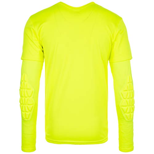 uhlsport Stream 22 Goalkeeper Shirt Camiseta de Portero, Hombre, Amarillo Fluor/Radar Azul, XXL
