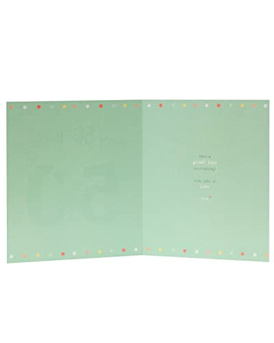 UK Greetings Tarjeta de 50 cumpleaños Boofle - Tarjeta de cumpleaños 50 - Tarjeta de cumpleaños para él - Tarjeta de cumpleaños para ella - Feliz cumpleaños 50, Multicolor, 678870-0-1