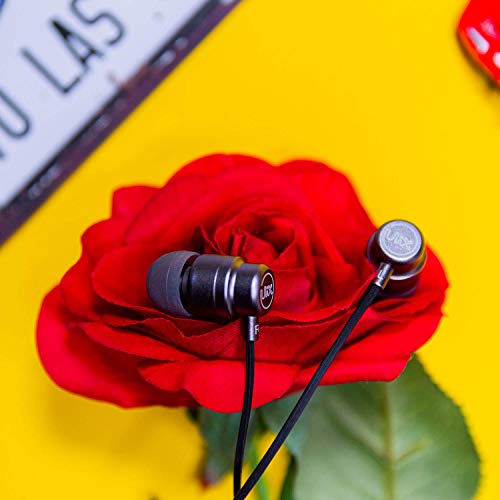 ULIX Rider Auriculares In Ear con Cable y Microfono, Garantía de 3 años, Cable Reforzado, Graves, 48 Ω, Cascos para iPhone, iPad, Samsung, Mi, Xiaomi, Huawei, Gaming, Deportivos, Ordenador, Portátil