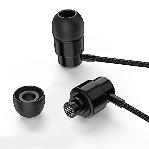 ULIX Rider Auriculares In Ear con Cable y Microfono, Garantía de 3 años, Cable Reforzado, Graves, 48 Ω, Cascos para iPhone, iPad, Samsung, Mi, Xiaomi, Huawei, Gaming, Deportivos, Ordenador, Portátil