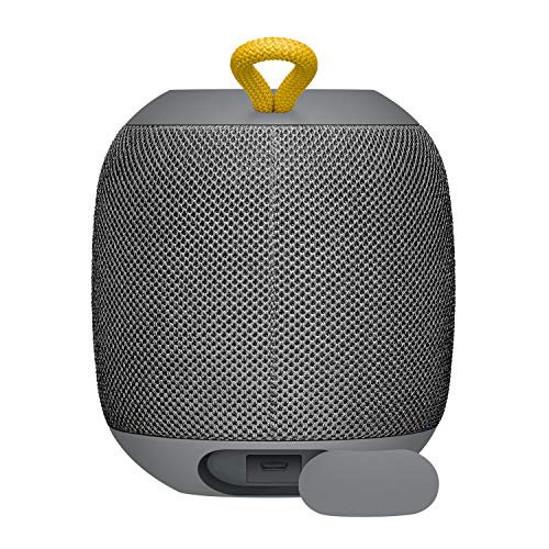 Ultimate Ears Wonderboom Altavoz Portátil Inalámbrico Bluetooth, Sonido Envolvente de 360°, Impermeable, Conexión de 2 Altavoces para Sonido Potente, Batería de 10 h, color Gris