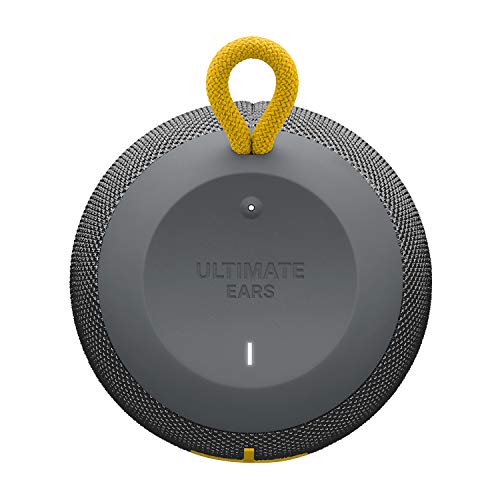 Ultimate Ears Wonderboom Altavoz Portátil Inalámbrico Bluetooth, Sonido Envolvente de 360°, Impermeable, Conexión de 2 Altavoces para Sonido Potente, Batería de 10 h, color Gris