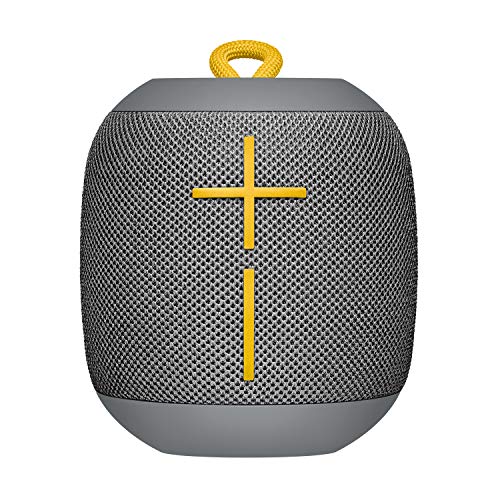 Ultimate Ears Wonderboom Altavoz Portátil Inalámbrico Bluetooth, Sonido Envolvente de 360°, Impermeable, Conexión de 2 Altavoces para Sonido Potente, Batería de 10 h, color Gris