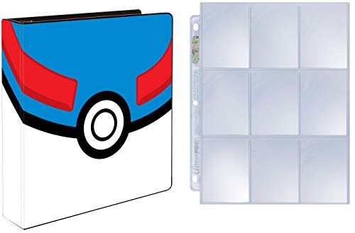 Ultra Pro Carpeta de 2 pulgadas Pokemon Great Ball + 25 páginas de platino
