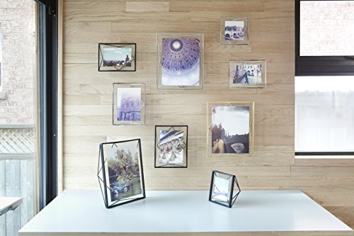 Umbra Prisma Marco para fotos, 20x25 cm, Acero, Negro