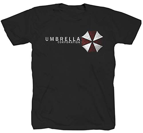 Umbrella Zombie Corporation Game vídeo juego Science Fiction Camiseta Camisa L