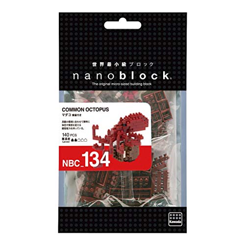 Unbekannt nanoblock NBC de 134 – Mini Bloques 3D Puzzle – Pulpo
