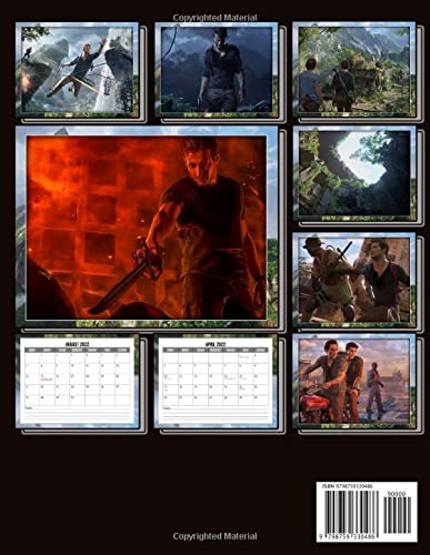 Uncharted 4 A Thief's End 2022 Calendar: GAMES Series Mini Planner Jan 2022 to Dec 2022 PLUS 6 Extra Months | High Quality Photos Pictures Collection Gift Idea For Fans