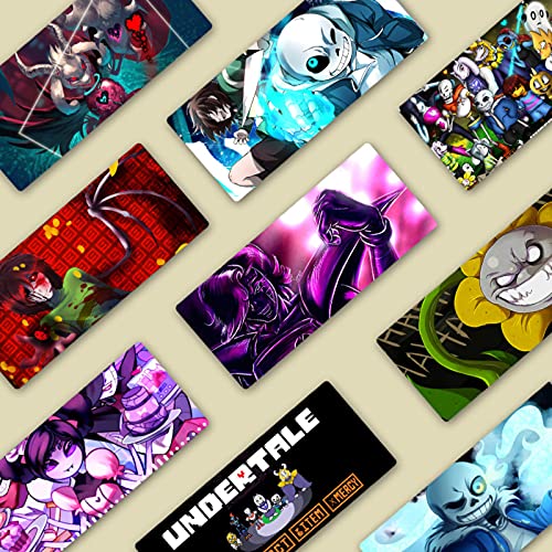 Undertale Alfombrilla de Ratón Extra Grande Juegos Base Goma Antideslizante XXL Alfombrilla Escritorio Anime Jugadores PC Portátil 900 * 400 * 3mm