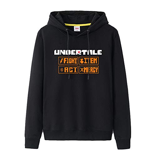 Undertale Carta ImpresiÓN Suelta Hoodie Sudaderas para Hombre y Mujer Deportiva Ocasionales Hoodie Sueter