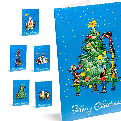 UNICEF - Pack de 10 Tarjetas de Navidad, Winter Games