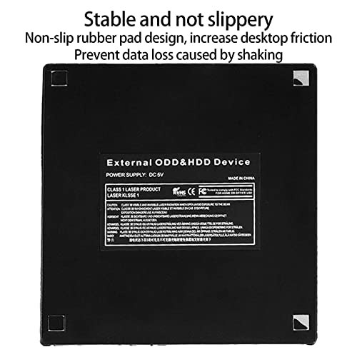 Unidad de DVD Externa USB 3.0 Tipo-C CD DVD +/- RW ROM Unidad óptica Grabadora CD DVD Externa Portátil para Ordenador portátil Macbook Air PC de Escritorio Apple Mac Win 10/8/XP
