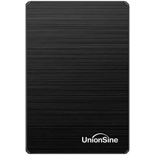UnionSine Ultra Slim Disco Duro Externo Portátil 2.5" 250GB, USB3.0 SATA HDD Almacenamiento para PC, Mac, MacBook, Chromebook (Color Negro)