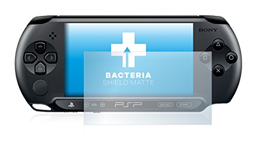 upscreen Protector de Pantalla Mate Compatible con Sony PSP Street E1004 Película Protectora Antibacteriana - Anti-Reflejos, Anti-Huellas