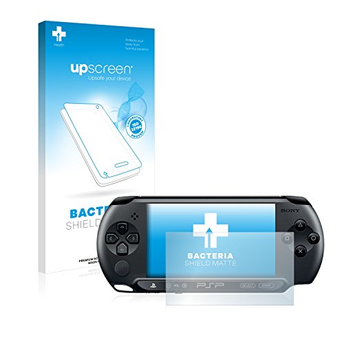 upscreen Protector de Pantalla Mate Compatible con Sony PSP Street E1004 Película Protectora Antibacteriana - Anti-Reflejos, Anti-Huellas