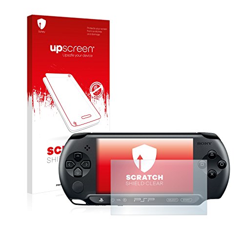 upscreen Protector Pantalla Compatible con Sony PSP Street E1004 Película Protectora – Transparente, Anti-Huellas