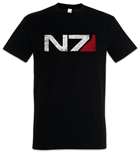 Urban Backwoods N7 Logo Camiseta De Hombre T-Shirt Negro Talla L