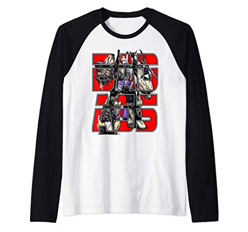 US Transformers Fall Of Cybertron Bruticus Bad Ass 01 Black Camiseta Manga Raglan