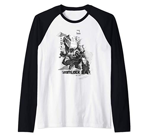 US Transformers Fall Of Cybertron Bruticus Bad Ass 01 Black Camiseta Manga Raglan