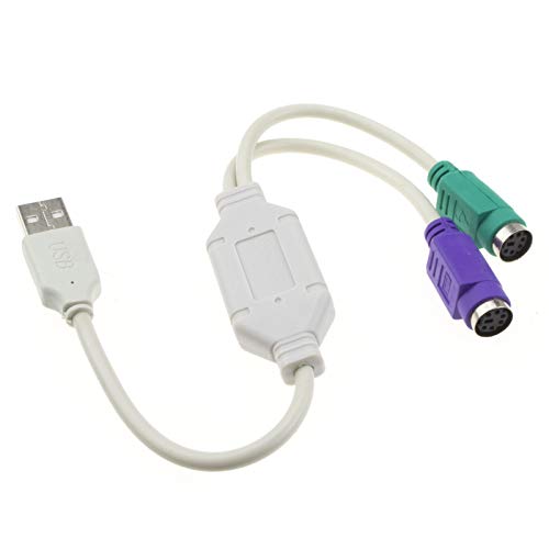 USB a Dual PS2 Active Adaptador Teclado & Ratón Cable Cable