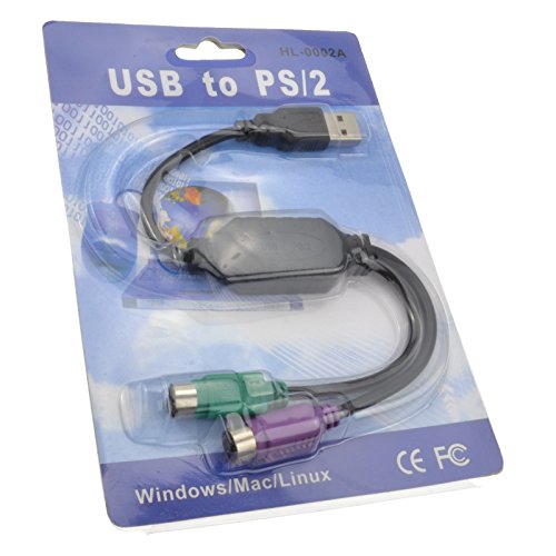 USB a Dual PS2 Active Adaptador Teclado & Ratón Cable Cable