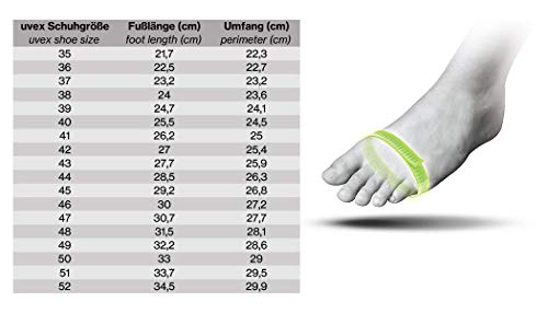 Uvex 1 Zapatos de Seguridad Industria y Construcción S1 SRC - Talla: 45