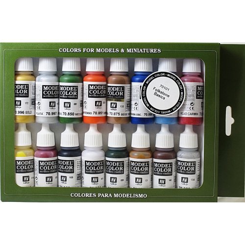 VALLEJO-3070101 70101 Model Set DE 16 Colores, Surtido (3070101)