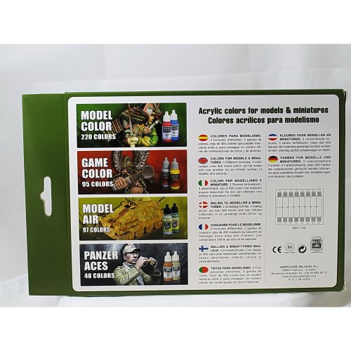 VALLEJO-3070101 70101 Model Set DE 16 Colores, Surtido (3070101)