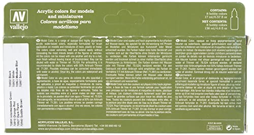Vallejo Wargames Basics - Set de pintura acrílica (8 unidades, 17 ml) multicolor