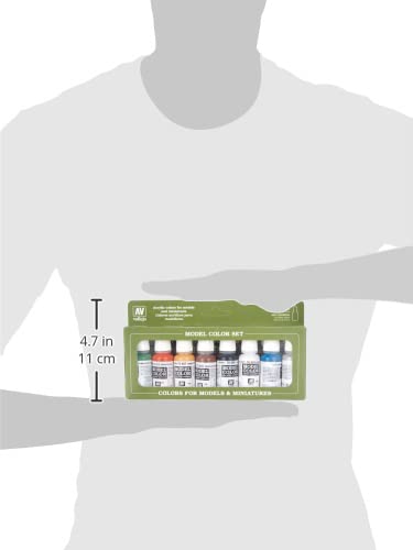 Vallejo Wargames Basics - Set de pintura acrílica (8 unidades, 17 ml) multicolor
