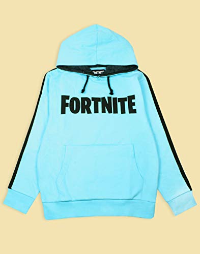 Vanilla Underground Fortnite Logo Boys Sudadera con Capucha Azul Battle Royale Kids Sudadera