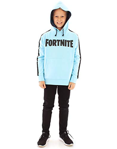 Vanilla Underground Fortnite Logo Boys Sudadera con Capucha Azul Battle Royale Kids Sudadera
