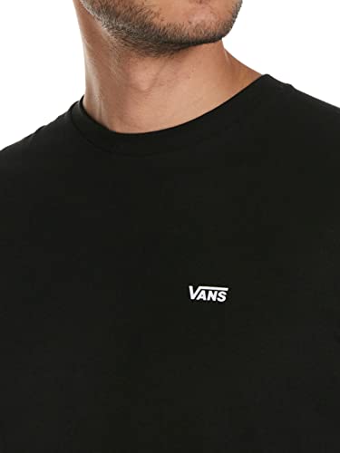 Vans Left Chest Logo tee Camiseta, Negro (Black White Grey Melange), XX-Large para Hombre